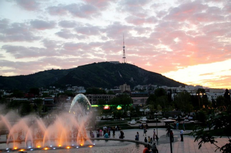Tańczące fontanny- Tibilisi- Gruzja