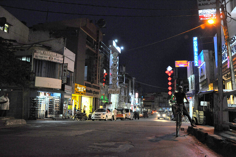 Negombo nocą - Sri Lanka