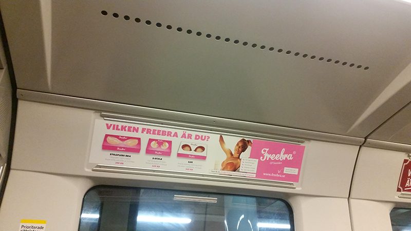 Sztokholm reklama w metrze - wywczas