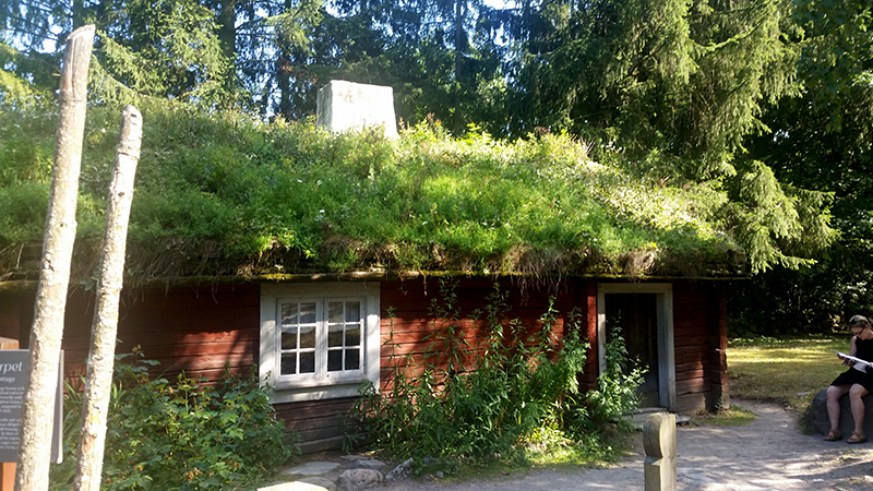 Sztokholm Skansen - chatka leśniczego wywczas